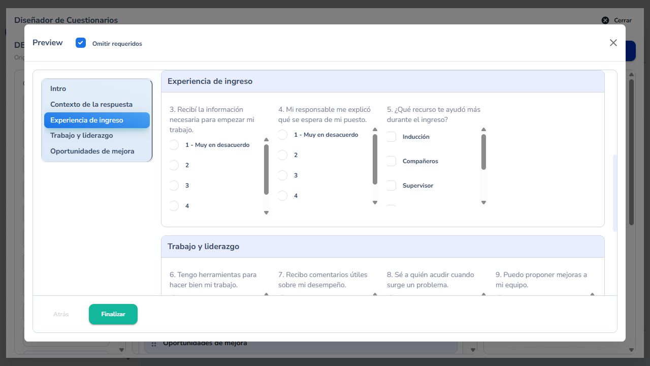 De un documento a una evaluación lista para usar